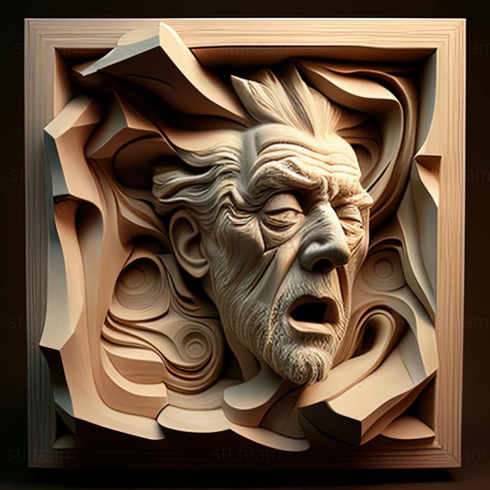 3D model Michael Parks American artist (STL)